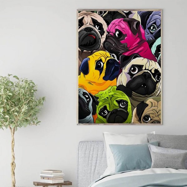 Mops 50x70cm