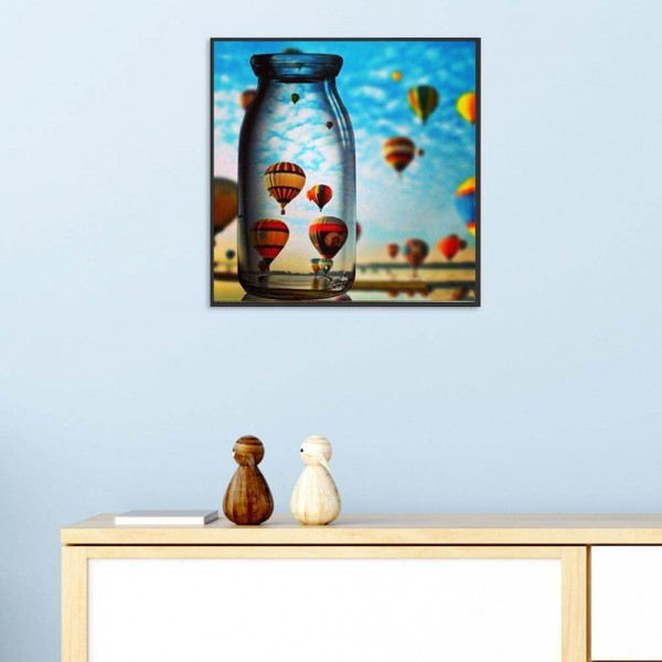 Heißluftballons im Glas ab 50x50cm