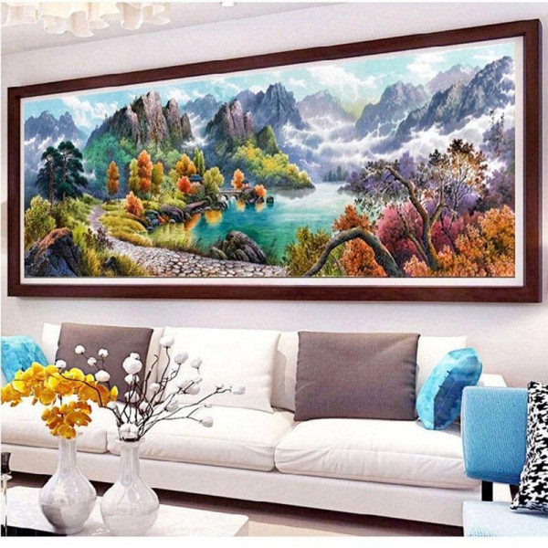 Berglandschaft 40x120cm