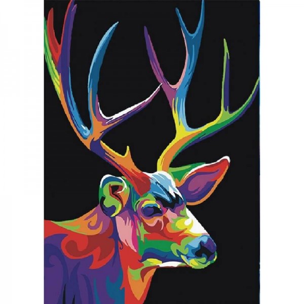 Bunter Hirsch