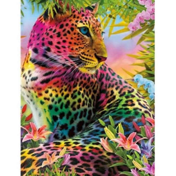 Regenbogenfarbener Leopard