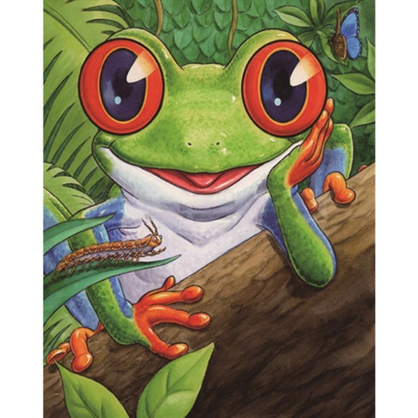 Fröhlicher Frosch