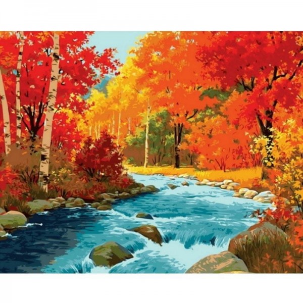 Herbstlandschaft | Malen nach Zahlen