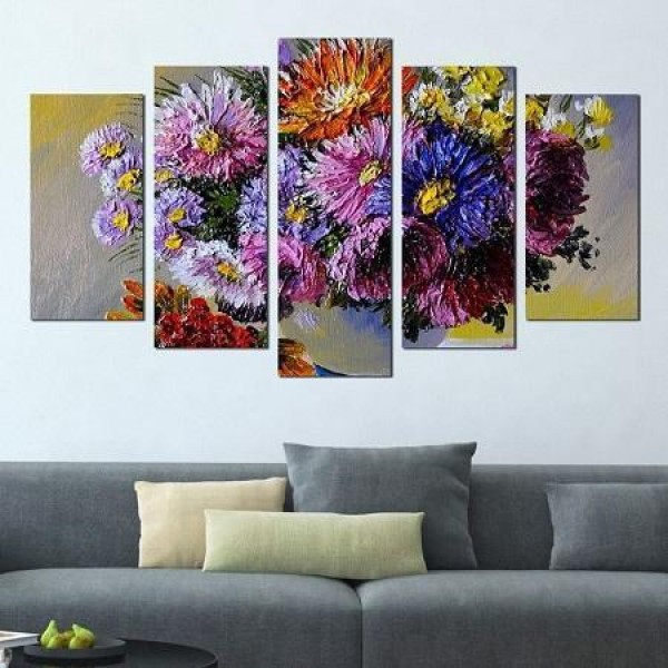 Blumenstrauss bunt | 5 Teile
