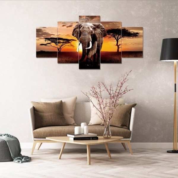 Elefant in der Savanne | 5 Teile