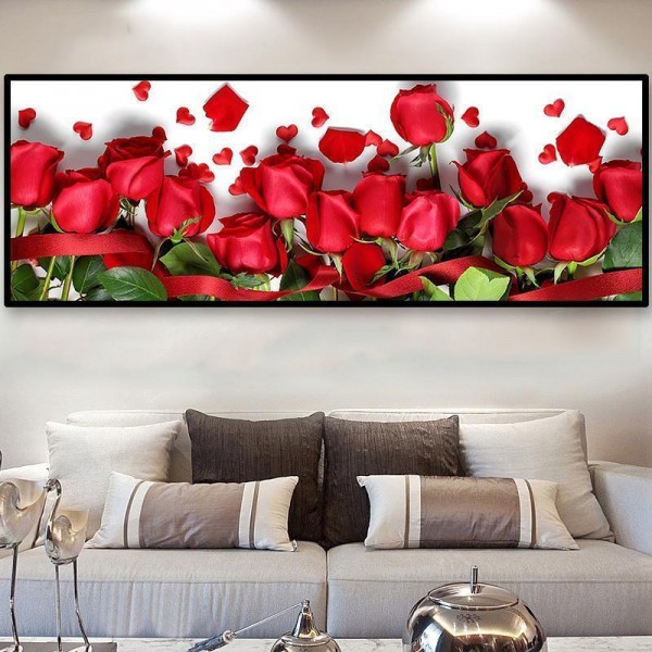 Rote Rosen ab 40x100cm