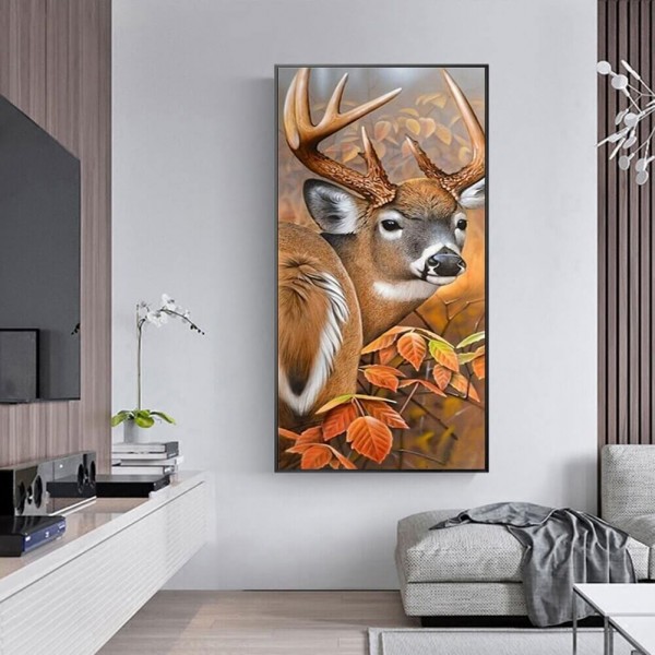 Hirsche in freier Wildbahn 50x100cm