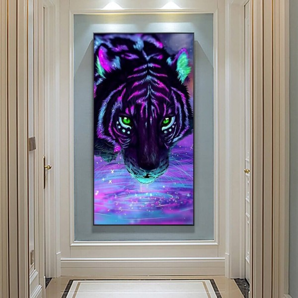 Lila Tiger 50x100cm