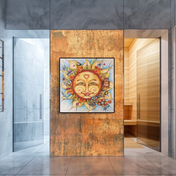 Sonne mit Pflanzen ab 50x50cm