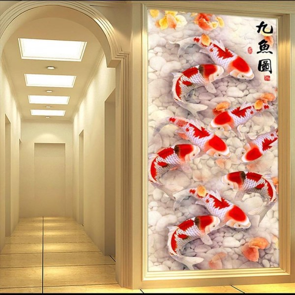 Koi Karpfen 50x100cm