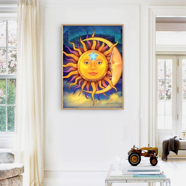 Sonne und Mond 50x70cm
