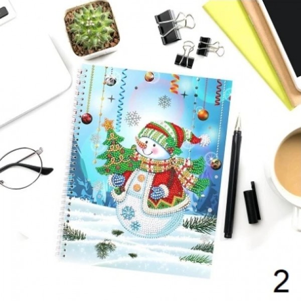 Weihnachtlicher Schreibblock | Diamond painting
