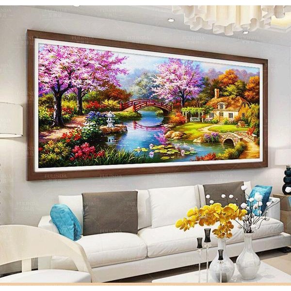 Ferienhaus mit farbenfrohem Garten ab 50x100cm