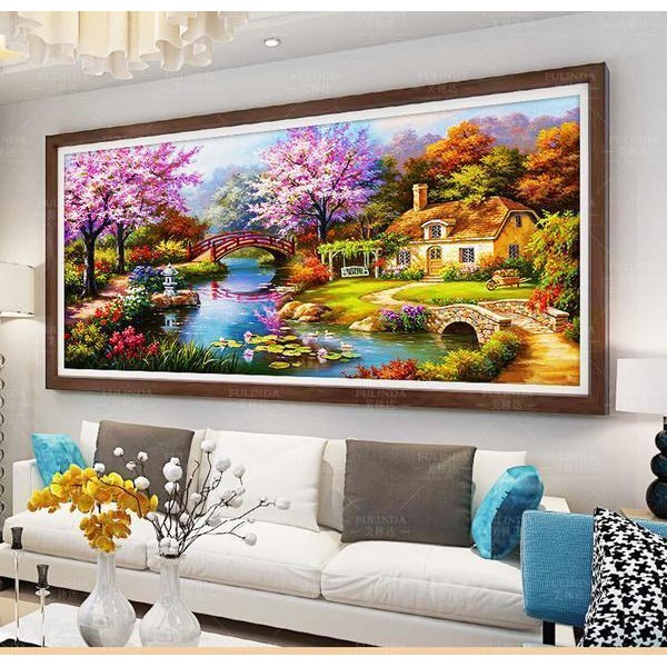Ferienhaus mit farbenfrohem Garten ab 50x100cm