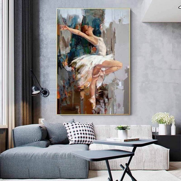 Tanzende Ballerina 50x70cm