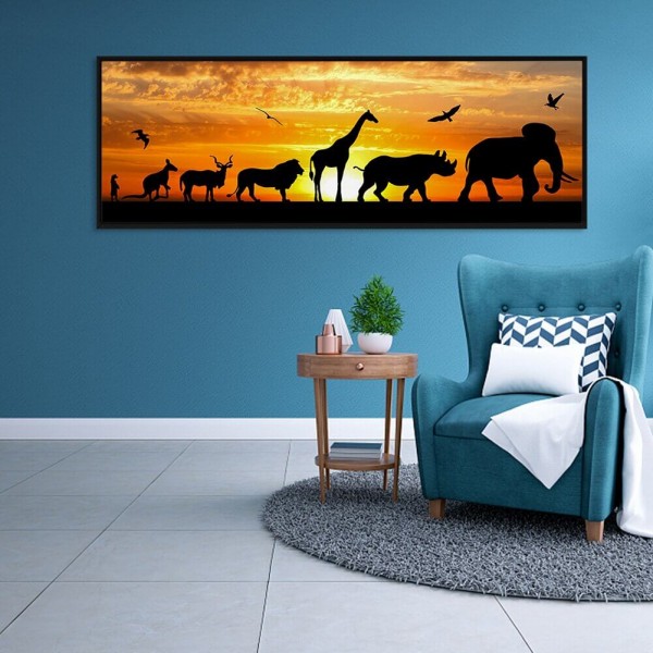 Der Spaziergang der Tiere 40x120cm