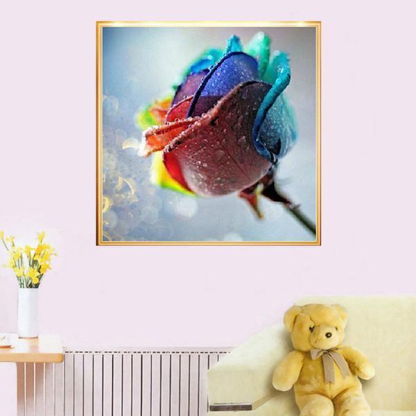 Farbige Rose ab 50x50cm