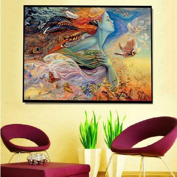 Bunte Göttin 50x70cm