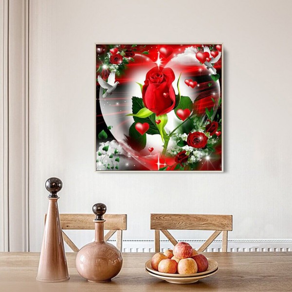 Rote Rosen ab 50x50cm