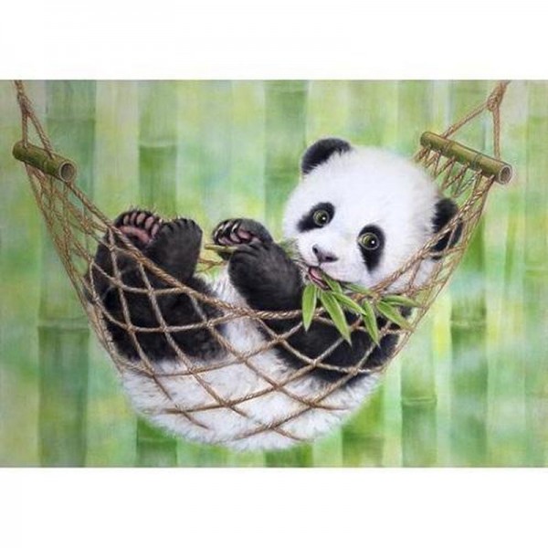 Panda in Hängematte