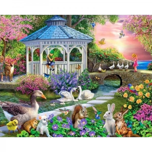 Park voller Tiere