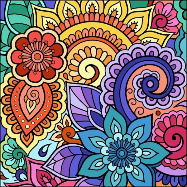 Mandala Paisley Muster