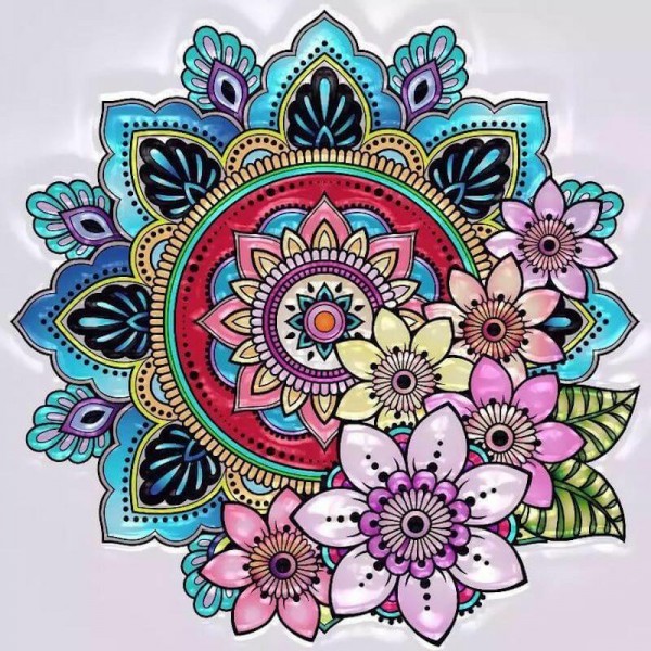 Mandala-Blumen