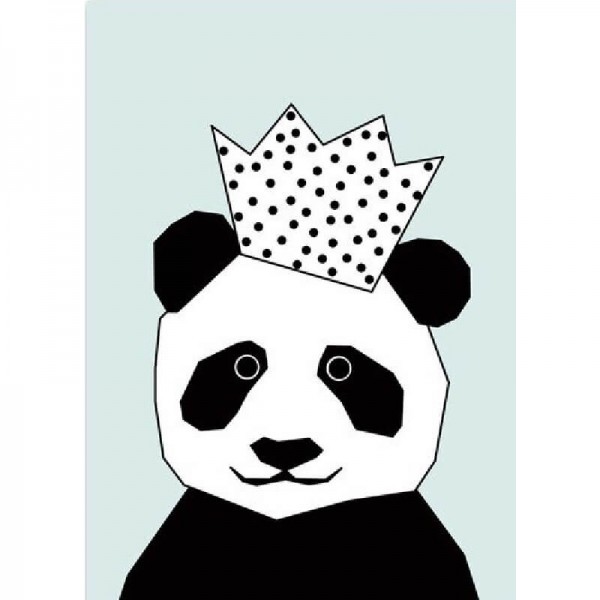 Panda mit Krone