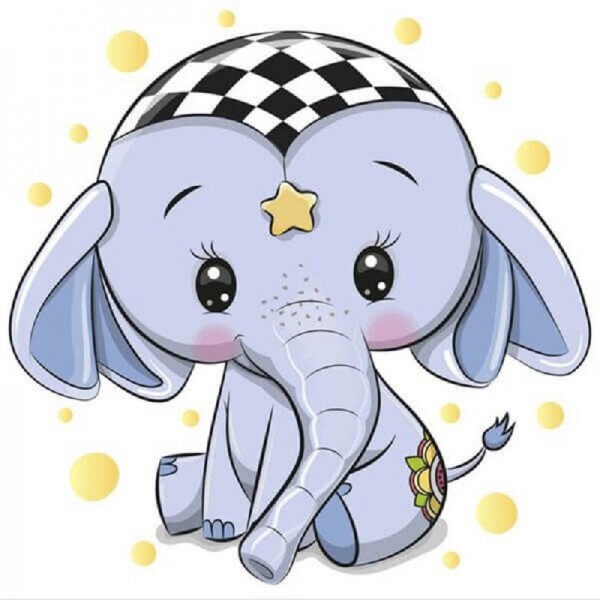Blauer Elefant
