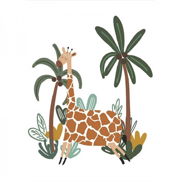 Giraffe im Dschungel