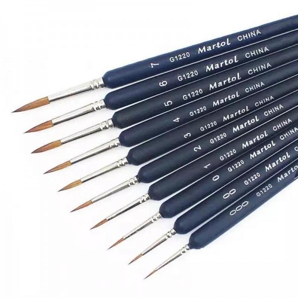 Premium Pinsel 10 Stück | Malen nach Zahlen