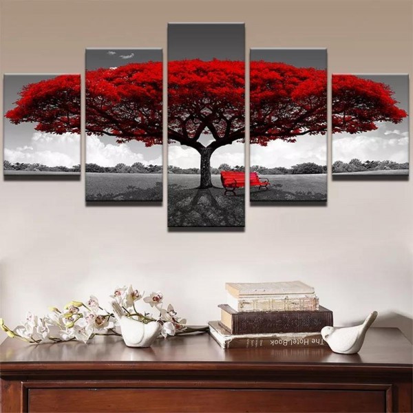 Roter Baum | 5 Teile