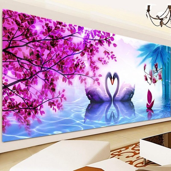 Schwanen-Paar ab 40x100cm