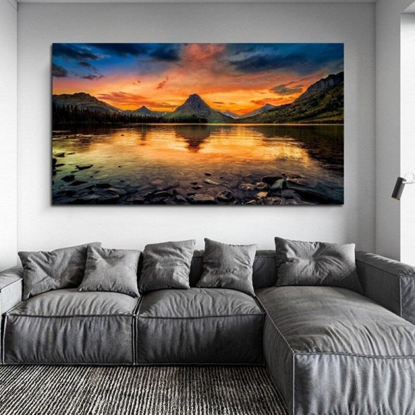 Gespiegelte Berge ab 50x90cm