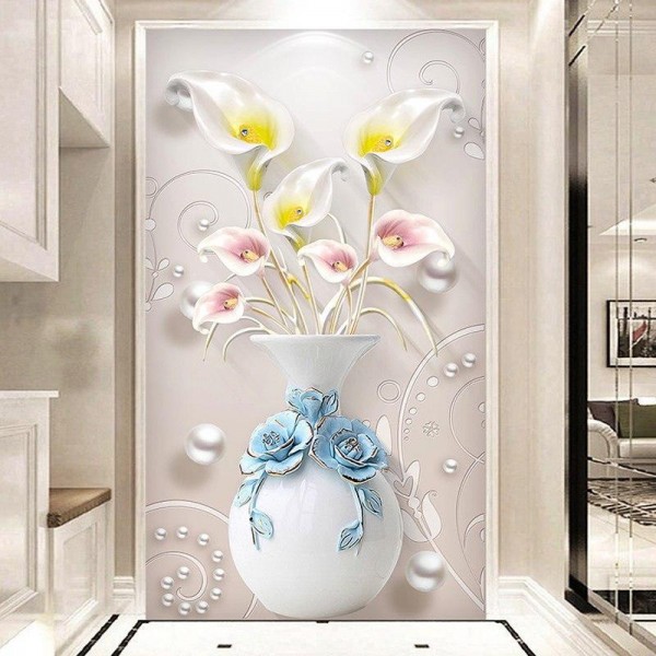 Vase mit Blumen ab 50x80cm