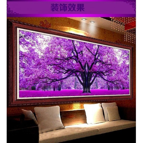 Violetter Baum ab 40x100cm