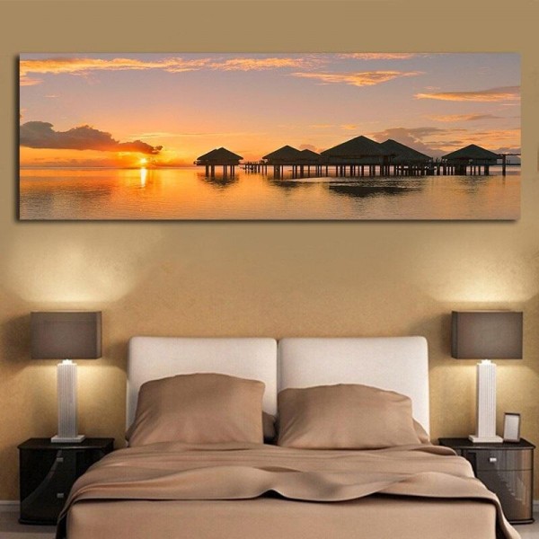Sonnenuntergang Wasser 40x120cm