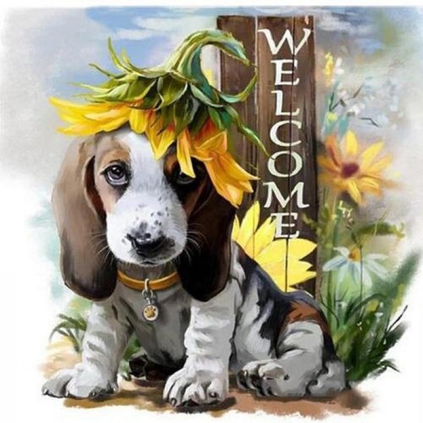 Hunde Willkommen Schild