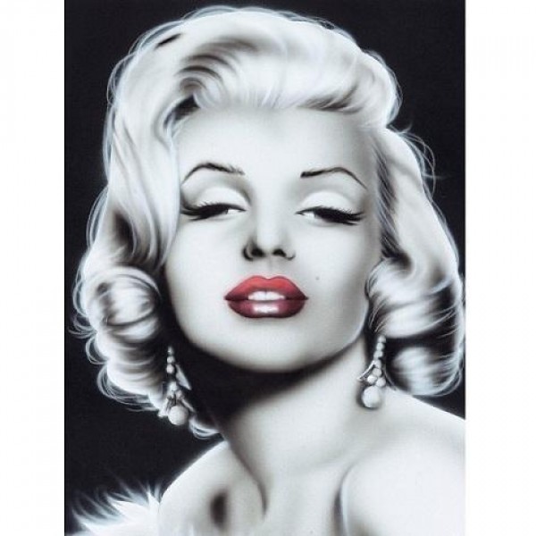 Marilyn Monroe schwarz-weiß