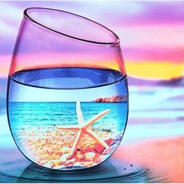 Glas auf Ständer
