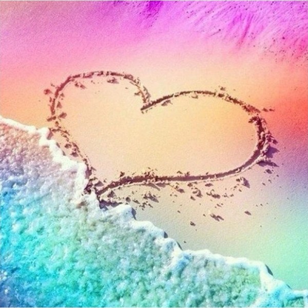 Herz am Strand