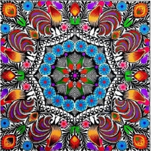 Mandala mehrfarbig