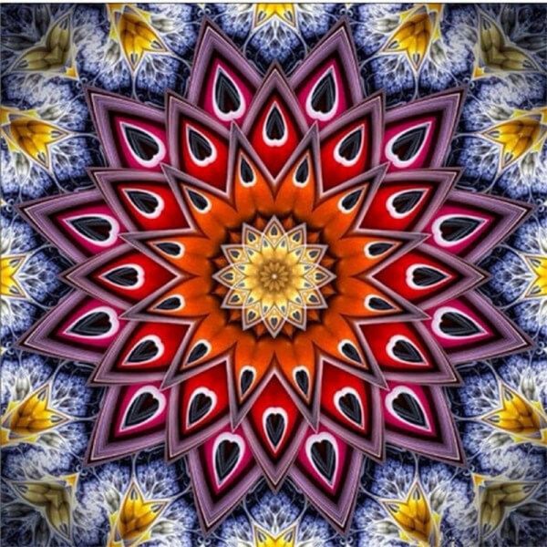 Mandala rot/violett
