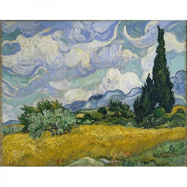 Getreidefeld mit Zypressen | Vincent van Gogh