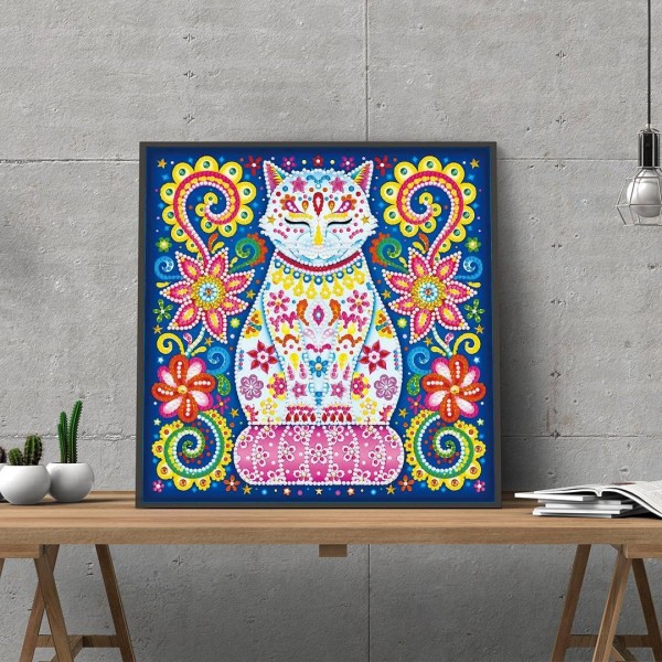 Katze | Leuchtend im Dunkeln 30x30cm