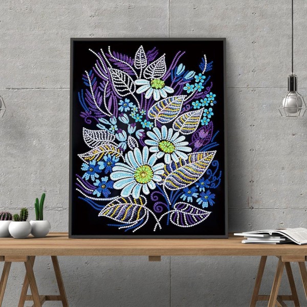 Blumen | Im Dunkeln leuchtend 30x40cm
