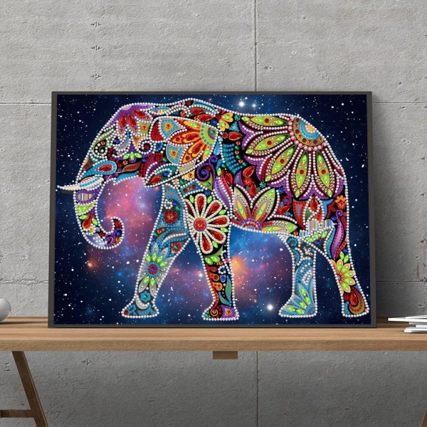 Elefant | Im Dunkeln leuchtend 30x40cm