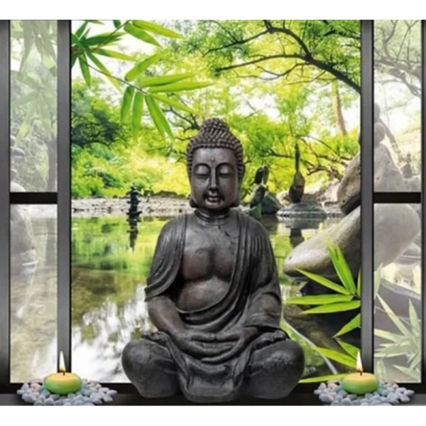 Buddha am Fenster