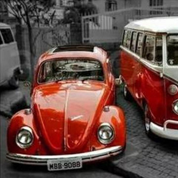 Alte Volkswagen Rot
