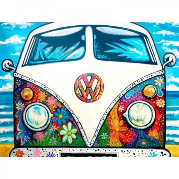 Alter VW-Bus Hippie